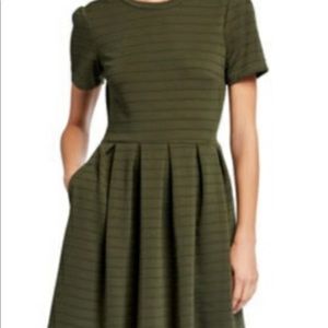 Hutch Dress Army Green Sz L Fit and Flare